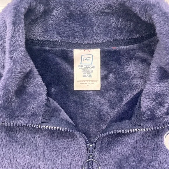 Penn State Nittany Lions ProEdge Navy Blue Sherpa Fleece Full Zip Jacket XL - Picture 4 of 10